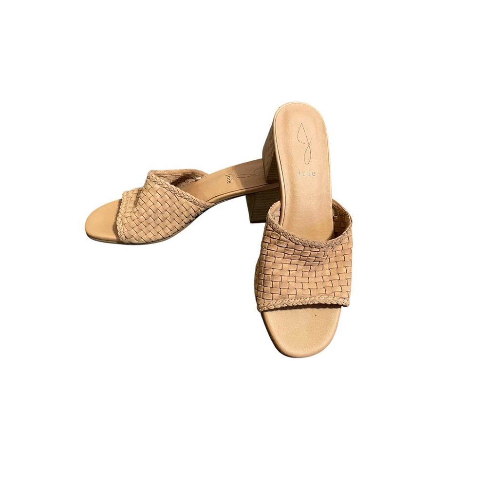 Joie Light Brown Genuine Leather Sandals With Block Heel Size 8.5